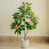 Frangipani Pink Echo Artificial Flower Plant For Home (4 Feet) (Natural Feel)